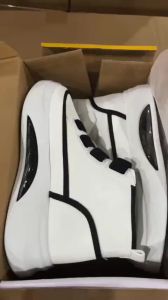 2025 New Trend Korean Version of White Student Casual Skateboarding Shoes Youth With Breathable White Mens Shoes Womens Shoes High Top