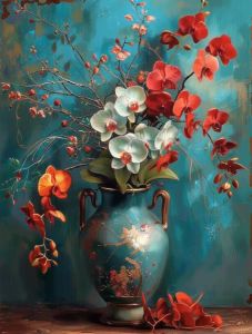 Kayou | Painting By Numbers Vase Art Landscape Painting Paint Handmade Adult Children Gift Wall Decoration By Digital Art