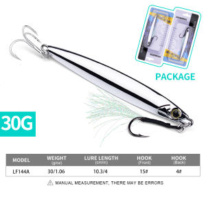 PROBEROS Kim Loại Jig Mồi Câu Cá 10g-80g Bền Bionic Mồi Cứng Với Thiết Kế Thực Tế Cho Câu Cá Biển 1 Cái