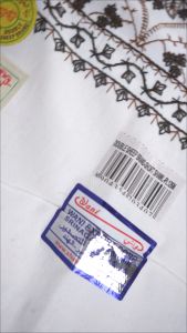 Sorban DOUBLE SHEEP Kashmiri PL228A Full Motif Sulam Timbul