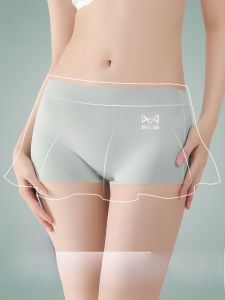 Miiow | Womens Ice Silk Seamless Breathable Short Skirt Safety Pants High Waist Briefs Underwear Two-In-One Short Shorts Bottoms