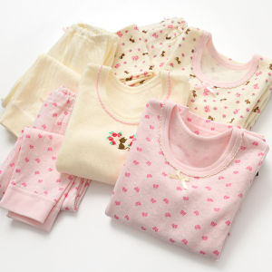 Bộ Đồ Cotton Dài Tay Cho Trẻ Em Bộ Đồ Mặc Nhà Mùa Thu Không Có Chất Xạ Ảnh Bộ Đồ Cotton Thoáng Khí Thoải Mái Cho Trẻ Em Từ 1-8 Tuổi