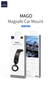 Giá đỡ điện thoại từ tính trên xe hơi giá đỡ di động taplo kính xe Magnetic WIWU Mago Magnetic N52 Xoay 360 độ cho iPhone 12 13 14 15 16 pro max plus Galaxy s22 S23 S24 S25 ultra plus