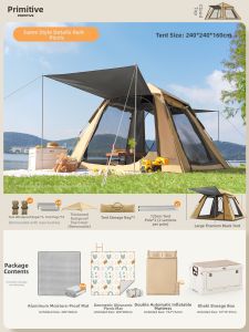 The Primitive | Portable Automatic Folding Waterproof Camping Tent