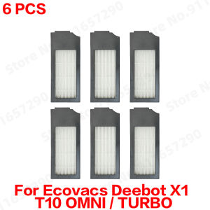 For Ecovacs Deebot X1/ T10 OMNI / TURBO Spare Parts Mop Dust Bag Hepa Filter Main Side Brush Dustbin Accessories