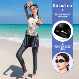 XTEP | Bộ Đồ Bơi Dài Tay Cho Phụ Nữ Toàn Thân Dành Cho Lướt Sóng và Lặn