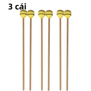 IRIN | Dùi Đàn Marimba IRIN Có Lõi Nylon Tay Cầm Bằng Gỗ Sồi Dành Cho Đàn Glockenspiel Xylophone Trống - Tùy Chọn 1/2/5/10 Đôi Màu Vàng