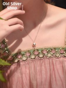 WU YUE JEWELRY | 999 Pure Silver Glowing Simple and Versatile INS Style Necklace