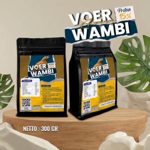 MAKANAN BURUNG WAMBIE | VOER BURUNG WAMBIE | VOER HARIAN | VOER NUTRISI KOMPLIT | VOWE KHUSUS WAMBIE PROTEIN 15% 300 GR