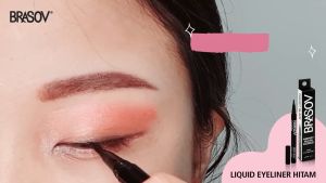 BRASOV Pulpen Eyeliner Netto 2 ML Perfect Black Waterproof Liquid Eye Liner Pen XX-CT Hitam