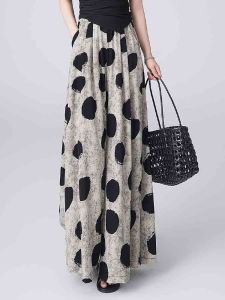 High Waist Slimming Sun Protection Skort Pants Beach Casual Womens Loose Nine-Point Long Pants Summer 2025 New Style