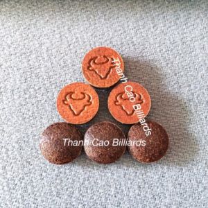 Set 10 Chiếc Đầu Gậy Bi-a Da Trâu Đường Kính 13mm | Đầu Tẩy Cơ Bida Câu Lạc Bộ Bình Dân
