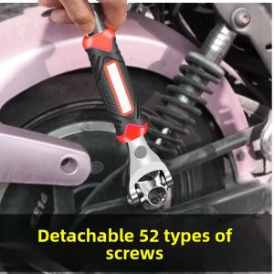 MONLEYTA | Universal German Wrench Set 52-In-One Hexagonal Octagonal Phillips Pentalobe Screwdrivers Chrome Vanadium Alloy Steel Tools