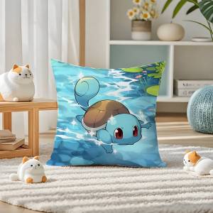 Bandai | Pokemon Ho Oh Anime Plush Pillow Cover Soft Short Plush Cushion Cover For Sofa Bedroom Home Decor Gift Decoration