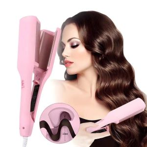 จอแสดงผล LCD แบบพับได้ผมจัดแต่งทรงผม Professional WAVE Hair Curling เตารีดเซรามิค 3 Barrel เครื่องดัดผมไฟฟ้า