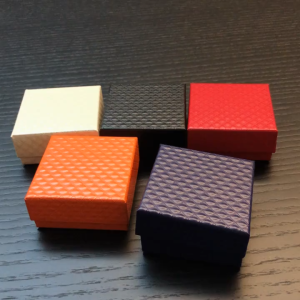Jewelry Gift Box 7.5x7.5x3CM Cardboard Ring Box for Earrings Necklace Bracelet Pendant Wedding Gift Display