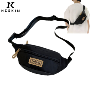NESKIM Shoulder Bag Men Women Fashion Casual Crossbody Bag Korea Trendy Sling Bag Lightweight Outdoor Travel Messenger Bag Chest Bag