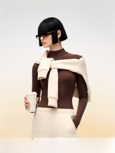 Bananain Thermal Base Layer Womens Underwear High Neck Warmth Set Long Sleeve Inner Wear Autumn Winter Essential T-Shirt