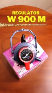 KOMPLIT WINN GAS W 900 M TEKANAN RENDAH DOUBLE LOCK METER REGULATOR + SELANG + KLEM