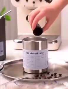 STAINLESS STEEL TUMBLER KOPI TERMOS PORTABLE CANGKIR KOPI TEH MINUMAN CANGKIR TUMBLER VIRAL KOPI STAINLESS STEEL