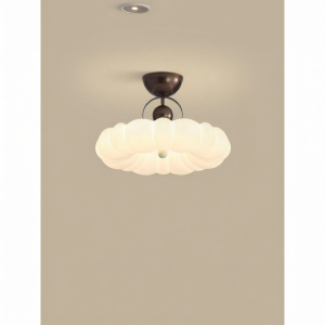 FANZHEN | Antique Cream Creative Eye-protection Pumpkin Cloud Ceiling Light