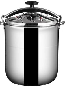 Commercial Grade Thickened 304 Stainless Steel High Pressure Cooker Large Capacity for Electric Stove Rice Cooking Porridge Making Explosion Proof