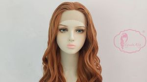 Ryuuta Wig Lace Front Wig Gelombang Panjang Hailey Honey Blonde 30 inch 75 cm