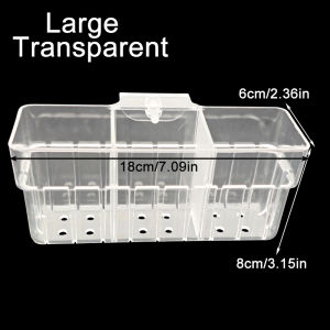 Aquarium Transparent Hydroponic Basket  Wall-Mounted Emergent Plant Stand - Household Cup for Aquatic Landscaping Decoration