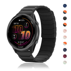 22mm 20mm Silicone Loop Band For Garmin Venu 3 2/Vivoactive 6/Forerunner 570 Magnetic Strap for HUAWEI GT 5 Bracelet Sport Belts