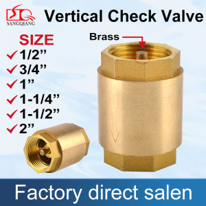 Sang Qiang Thread Spring Vertical Pump Valves Brass Swing Check Valve SIZE（1/2“， 3/4” ， 1“ ，1-1/4” ，1-1/2" ，2" ）