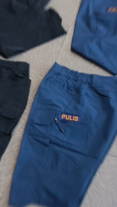 LX9 Tactical Pants/Short Navy Blue [Garterized} LISPO EMBROIDERY PATCH Patrol Man Uniform Outside multi pocket pants Menswear Cargo Man