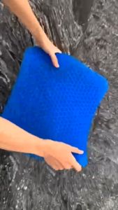 JESSE Đệm Ngồi Silicone 3D Thiết Kế Tổ Ong Thoáng Khí Đệm Ngồi Ghế Văn Phòng Lái Xe Giảm Đau Mông Xệ Mông Thâm Mông Loại Cao Cao Cấp Có Gel Tản Nhiệt. Kèm Bọc Đệm Đi Kèm