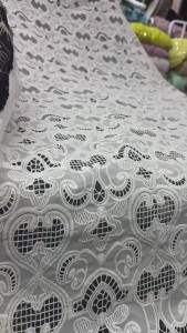 Vải Ren Thụy Sĩ 5 Thước Đính Hạt Và Đá Cầu Kỳ Thêu Tay 100% Cotton Phong Cách Châu Phi Voan Thụy Sĩ Mẫu Thiết Kế Dubai Phổ Biến