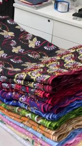 Luxury African Swiss Voile Lace Fabric - 5Yard Floral Embroidery Cotton Lace With Rhinestones For Bridal Couture & Evening Dress