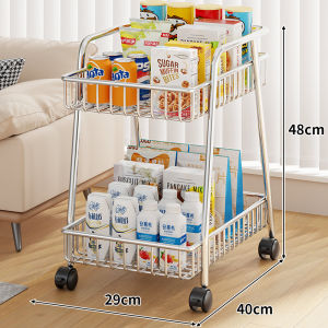 QINQI | Aesthetic Multifunctional Living Room Trolley With Wheels