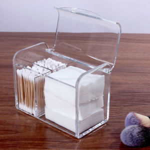 Lo Shimezi Chống Bụi Để Bàn Bông Hộp Bảo Quản Tẩy Trang Bông Nụ Người Tổ Chức Làm Đẹp Cung Cấp Giá Đỡ