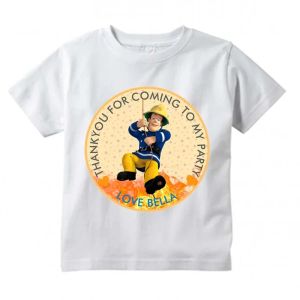 Bandai | Kids Sam Fireman Firefighter 3d Print Design T Shirt Boys Girls Aldults Funny Kawaii Short Sleeve Tops Children Aldults T-Shirts