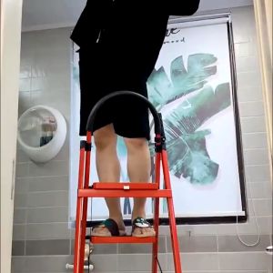 Portable Ladder Sturdy Ladder Aluminum Folding Step METRODEALS