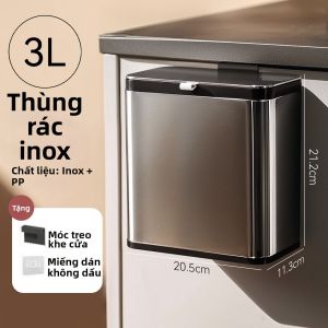 MMZECE | Thùng Rác Bếp Treo Tường Inox