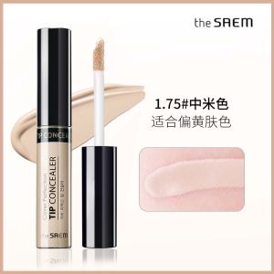 the Saem Long-lasting Cover Concealer Liquid for Face Spot And Pimple Covering Brightening Highlighting Womens Makeup Tool