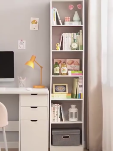 DODO Book Shelf Cabinet Display Cabinet Storage Rack Narrow Side Cabinet Modern Style Bookcase bedrooms living rooms