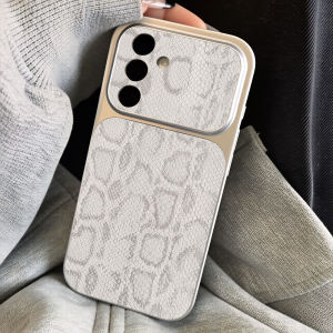 Luxury Snake Skin Texture Soft Case For Samsung A57 A37 A56 A55 S26 Ultra S25 FE Plus S24 A27 A07 A17 A36 A26 A16 Leather Cover