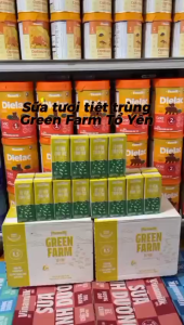 (HSD T6-2026) Thùng 24 Hộp Sữa Tươi Tiệt Trùng Chứa Tổ Yến Vinamilk Green Farm 180ml.