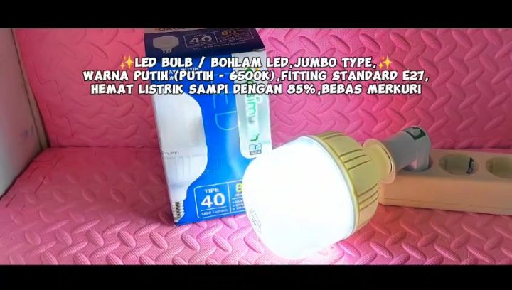 Diskon Lampu Led E27 5W 10W 15W 20W 30W 40W 60W/ Terang Putih Murah