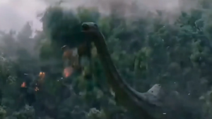 Đồ chơi khủng long bạo chúa t-rex cao cấp điều khiển phát ra tiếng gầm và phun khói và đèn mắt di chuyển như thật