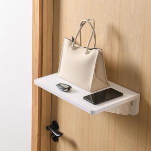 Wall Mounted Folding Shelf No Drilling Bathroom Kitchen Dual Use