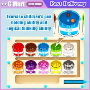 Kids Toys Magnetic Maze Puzzle Game Montessori Toys for Children Animal Wooden Puzzle Board Games Educational Toys Magnetic Maze Color Sorting Game Kids Toys Fine Motor Training Pen Control Moving Bead