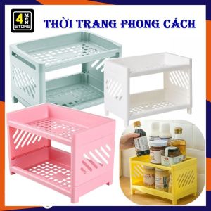 Kệ Nhựa Mini 2 Tầng Đựng Đồ Đa Năng Siêu Xinh - Kệ Mini 2 Tầng Xếp Gọn Trang Trí Để Bàn - Giá Để Đồ  Kệ Mỹ Phẩm