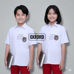 Baju Sekolah SD MI Bahan Oxford Super Tebal Lengan Pendek Jumbo Big Size Martin