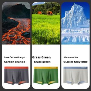 Miiow | Comfortable Antibacterial Breathable Modal Briefs For Men Sporty Boxer Shorts Seamless Summer Underwear Quick Dry Mid Waist